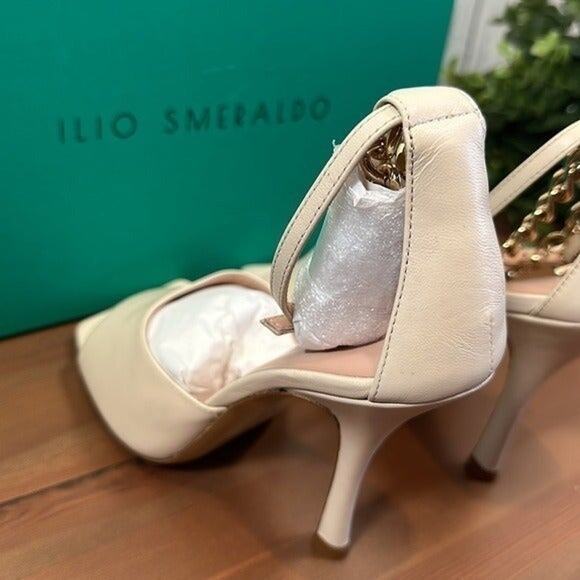 Ilio Smeraldo x Cher Bai Women's Chain High Heel Sandals Size 35 $560 - Picture 7 of 11